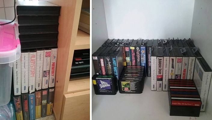 Sega Mega Drive Genesis Master System games cartridges cases collection